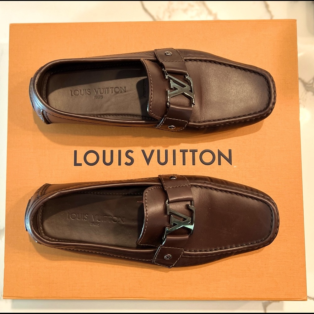 AUTHENTIC LOUIS VUITTON MEN LOAFERS SHOE